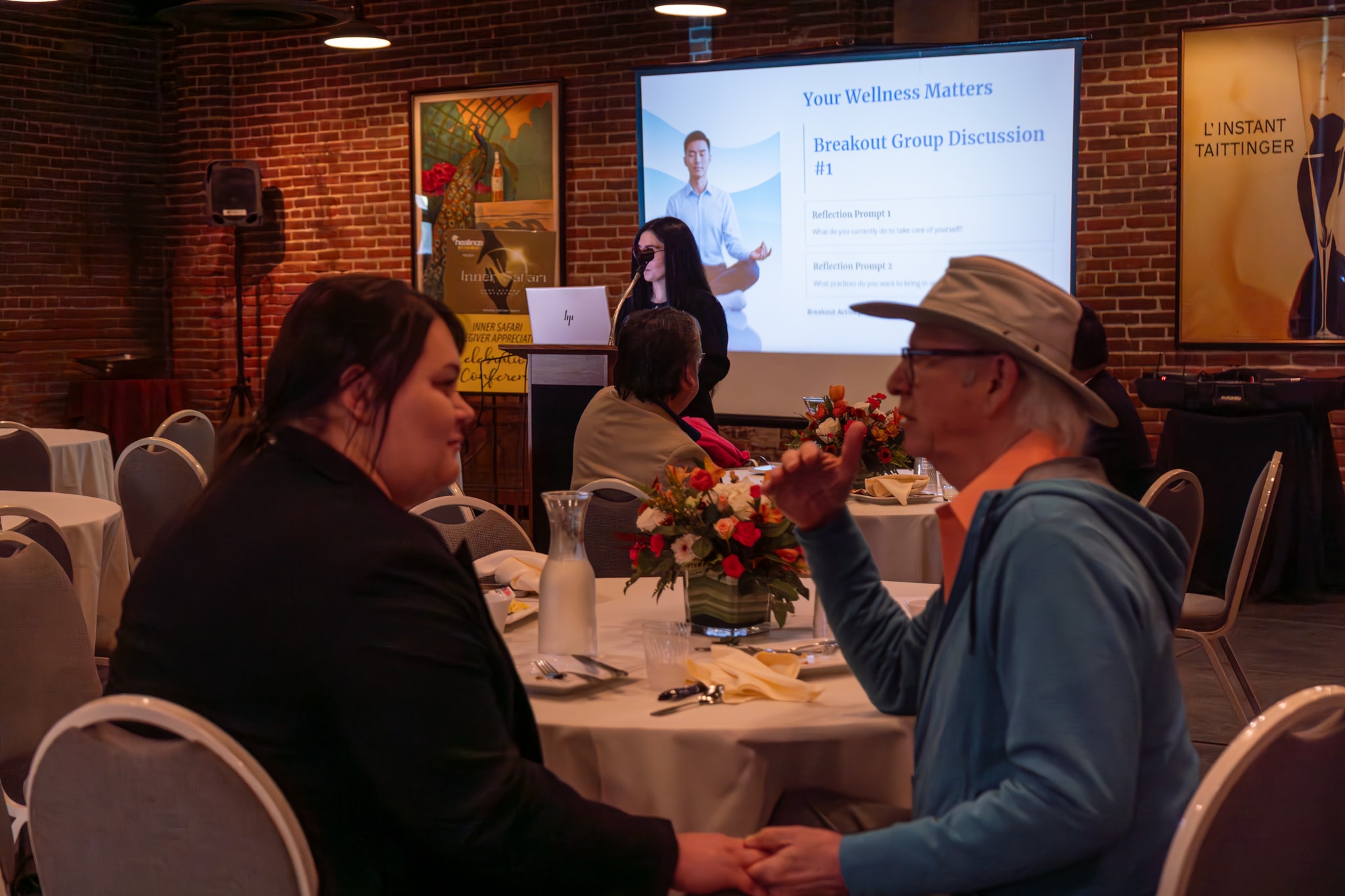Cliff and Kim at the Caregiving for the Caregiver Brunch